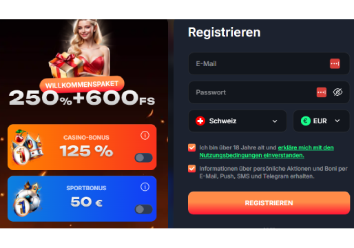 Beef Casino Registrierung